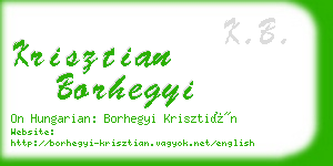 krisztian borhegyi business card